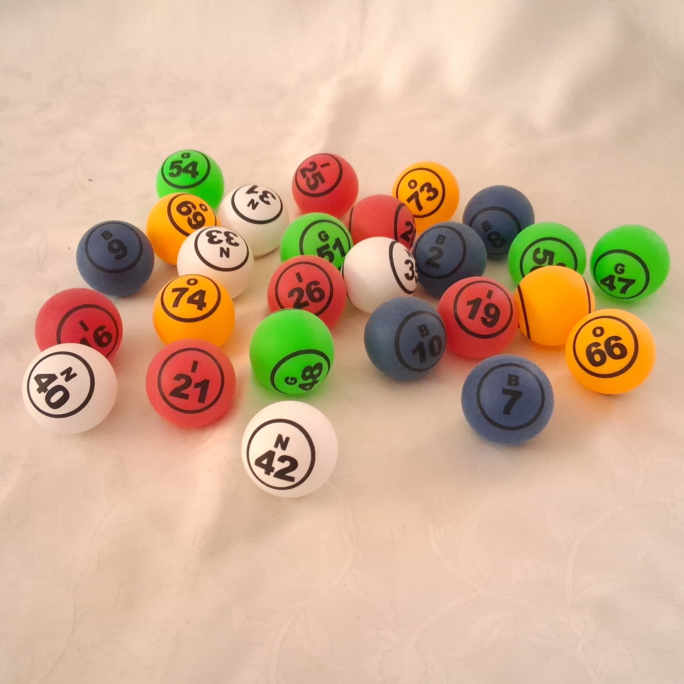 Bolas Bingo Ping Pong